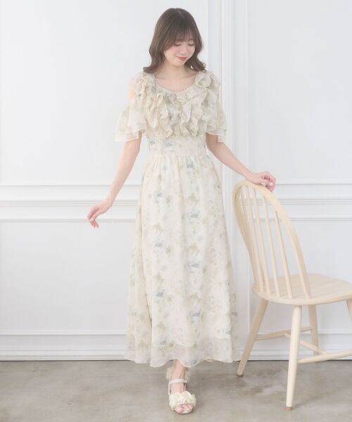 MAJESTIC LEGON / マジェスティックレゴン ロング・マキシ丈ワンピース | バックレースアップマルチwayワンピ | 詳細12