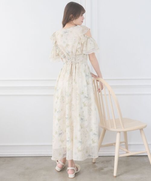 MAJESTIC LEGON / マジェスティックレゴン ロング・マキシ丈ワンピース | バックレースアップマルチwayワンピ | 詳細13