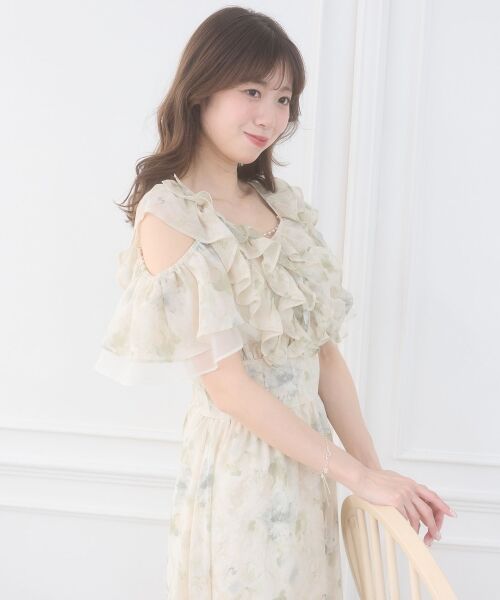 MAJESTIC LEGON / マジェスティックレゴン ロング・マキシ丈ワンピース | バックレースアップマルチwayワンピ | 詳細14