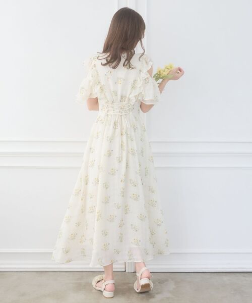 MAJESTIC LEGON / マジェスティックレゴン ロング・マキシ丈ワンピース | バックレースアップマルチwayワンピ | 詳細2