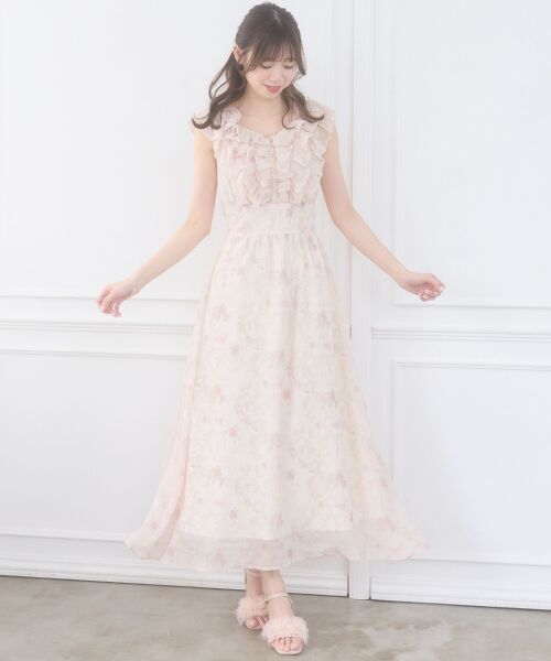 MAJESTIC LEGON / マジェスティックレゴン ロング・マキシ丈ワンピース | バックレースアップマルチwayワンピ | 詳細7