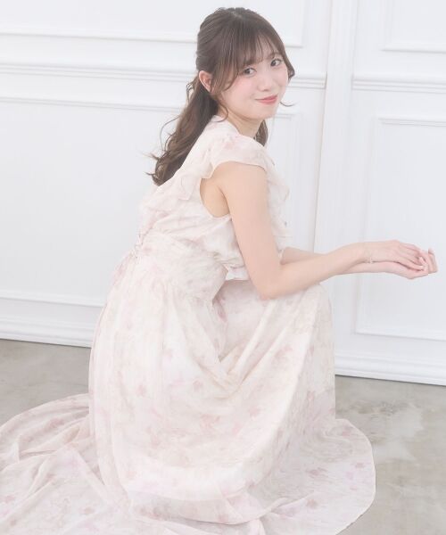 MAJESTIC LEGON / マジェスティックレゴン ロング・マキシ丈ワンピース | バックレースアップマルチwayワンピ | 詳細9