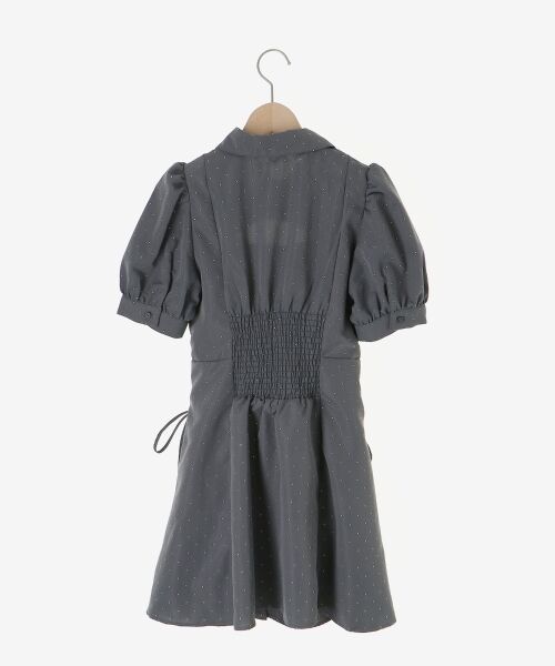 MAJESTIC LEGON / マジェスティックレゴン ミニ丈・ひざ丈ワンピース | デコルテオープンミニシャツワンピ | 詳細25