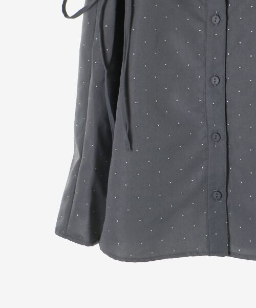 MAJESTIC LEGON / マジェスティックレゴン ミニ丈・ひざ丈ワンピース | デコルテオープンミニシャツワンピ | 詳細28