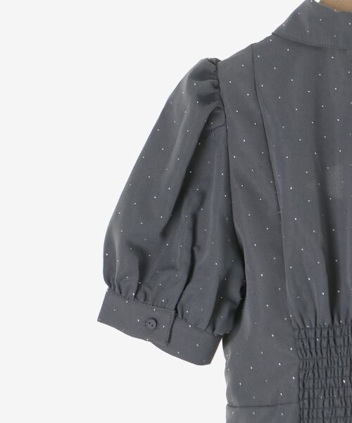 MAJESTIC LEGON / マジェスティックレゴン ミニ丈・ひざ丈ワンピース | デコルテオープンミニシャツワンピ | 詳細29