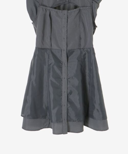 MAJESTIC LEGON / マジェスティックレゴン ミニ丈・ひざ丈ワンピース | デコルテオープンミニシャツワンピ | 詳細30