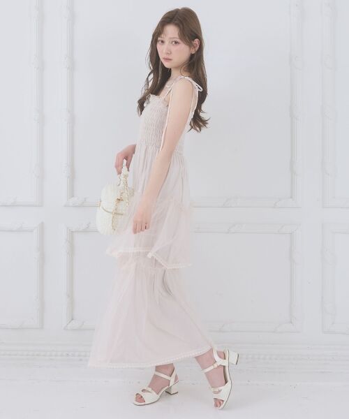 MAJESTIC LEGON / マジェスティックレゴン ロング・マキシ丈ワンピース | チェーン付きキラキラキャミワンピ | 詳細13