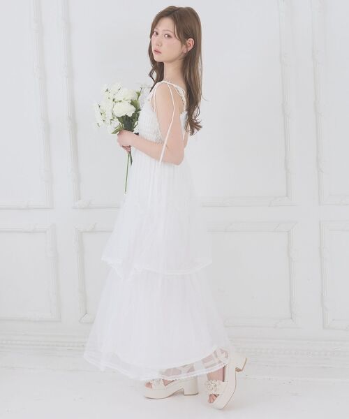 MAJESTIC LEGON / マジェスティックレゴン ロング・マキシ丈ワンピース | チェーン付きキラキラキャミワンピ | 詳細5