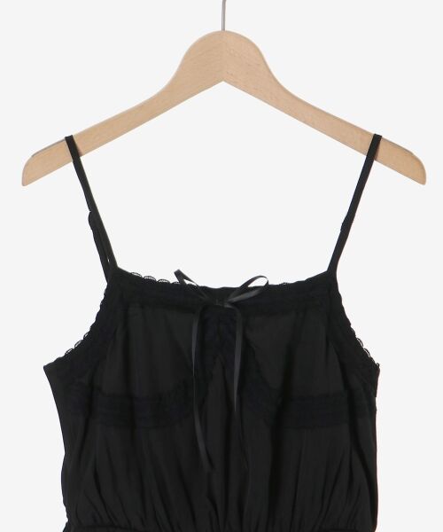 MAJESTIC LEGON / マジェスティックレゴン ミニ丈・ひざ丈ワンピース | レースフリルティアードキャミワンピ | 詳細18