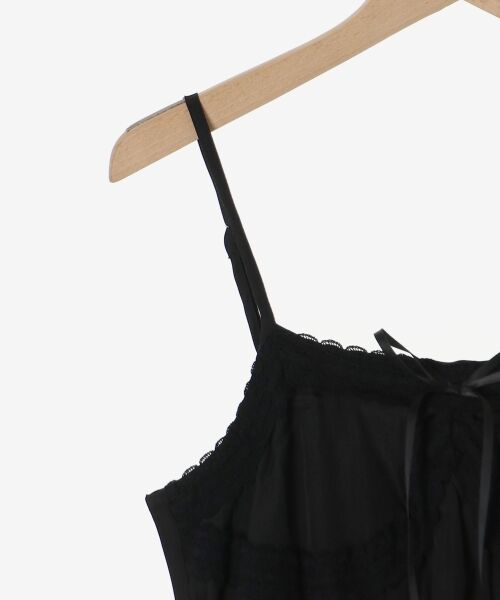 MAJESTIC LEGON / マジェスティックレゴン ミニ丈・ひざ丈ワンピース | レースフリルティアードキャミワンピ | 詳細19