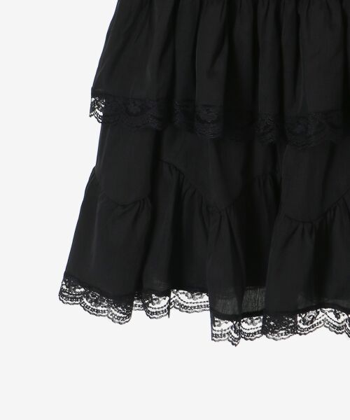 MAJESTIC LEGON / マジェスティックレゴン ミニ丈・ひざ丈ワンピース | レースフリルティアードキャミワンピ | 詳細20