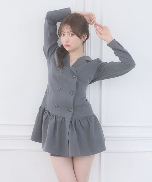 MAJESTIC LEGON / マジェスティックレゴン ミニ丈・ひざ丈ワンピース | レースアップジャケットミニワンピ | 詳細14