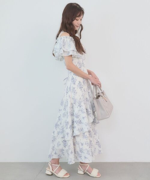 MAJESTIC LEGON / マジェスティックレゴン ミニ丈・ひざ丈ワンピース | ウエストきゅっとオフショルワンピ | 詳細12