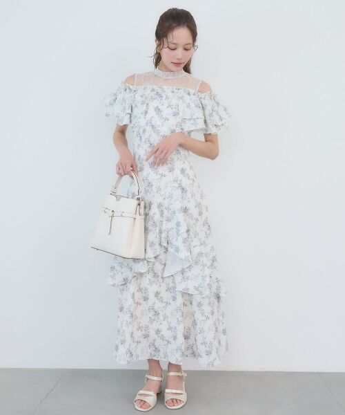 MAJESTIC LEGON / マジェスティックレゴン ミニ丈・ひざ丈ワンピース | ウエストきゅっとオフショルワンピ | 詳細16