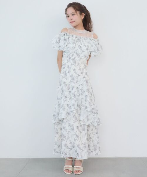 MAJESTIC LEGON / マジェスティックレゴン ミニ丈・ひざ丈ワンピース | ウエストきゅっとオフショルワンピ | 詳細17