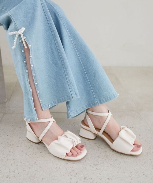 MAJESTIC LEGON / マジェスティックレゴン サンダル | シアーギャザーサンダル | 詳細4