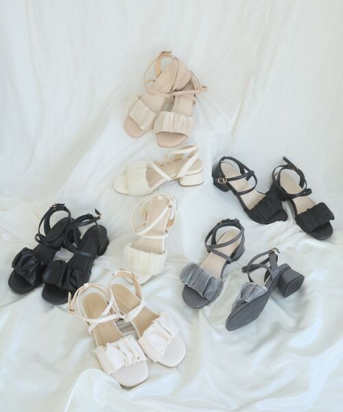 MAJESTIC LEGON / マジェスティックレゴン サンダル | シアーギャザーサンダル | 詳細1