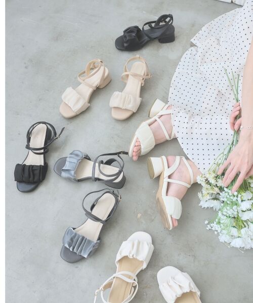 MAJESTIC LEGON / マジェスティックレゴン サンダル | シアーギャザーサンダル | 詳細3