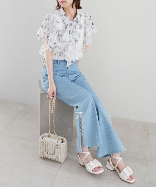 MAJESTIC LEGON / マジェスティックレゴン サンダル | シアーギャザーサンダル | 詳細8