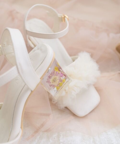 MAJESTIC LEGON / マジェスティックレゴン サンダル | フラワークリアヒールフリルサンダル | 詳細15