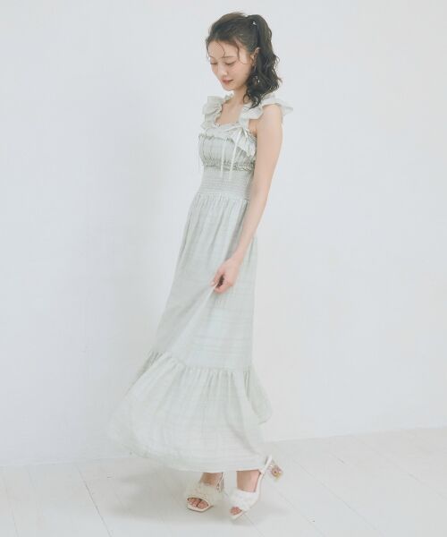 MAJESTIC LEGON / マジェスティックレゴン サンダル | フラワークリアヒールフリルサンダル | 詳細16