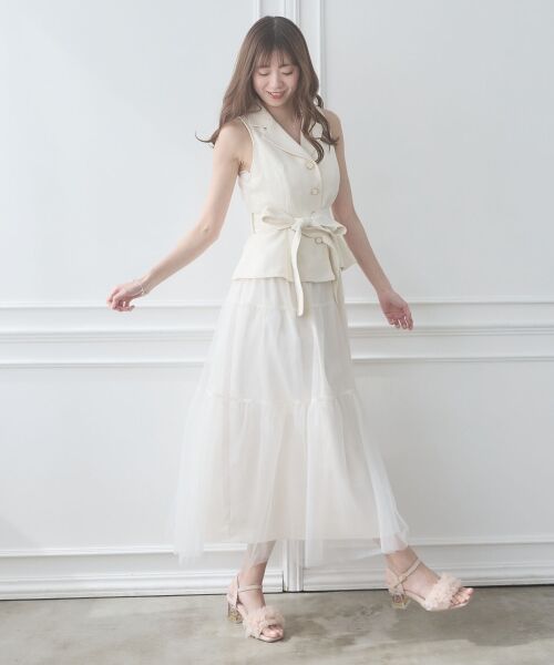 MAJESTIC LEGON / マジェスティックレゴン サンダル | フラワークリアヒールフリルサンダル | 詳細27