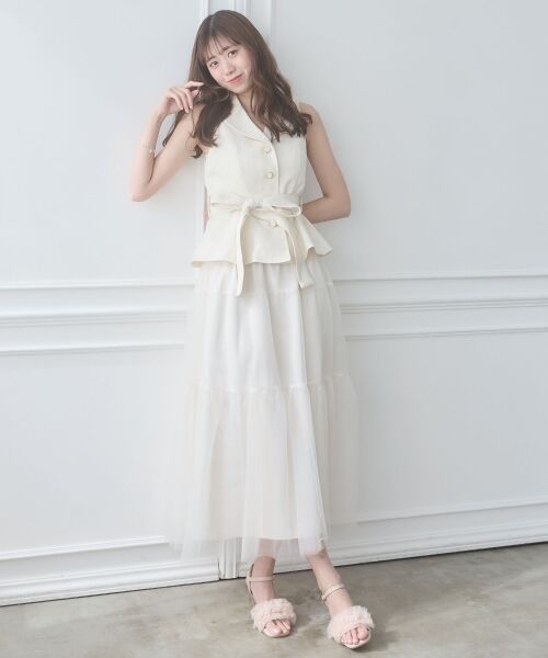 MAJESTIC LEGON / マジェスティックレゴン サンダル | フラワークリアヒールフリルサンダル | 詳細28