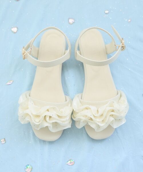MAJESTIC LEGON / マジェスティックレゴン サンダル | ローヒールフリルビジューサンダル | 詳細22