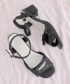 MAJESTIC LEGON / マジェスティックレゴン サンダル | サテンビジューリボンサンダル