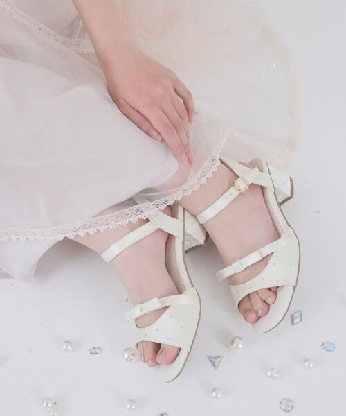 MAJESTIC LEGON / マジェスティックレゴン サンダル | サテンビジューリボンサンダル | 詳細2