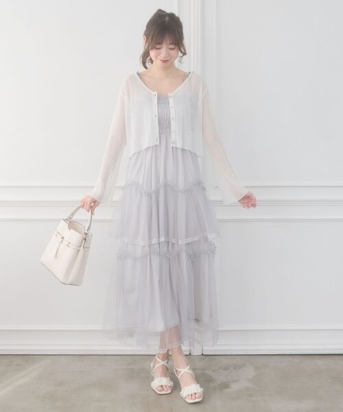 MAJESTIC LEGON / マジェスティックレゴン サンダル | クリアヒールギャザーリボンサンダル | 詳細2