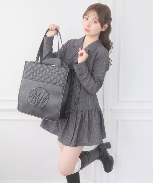 MAJESTIC LEGON / マジェスティックレゴン トートバッグ | キルティングロゴトートバッグ | 詳細22