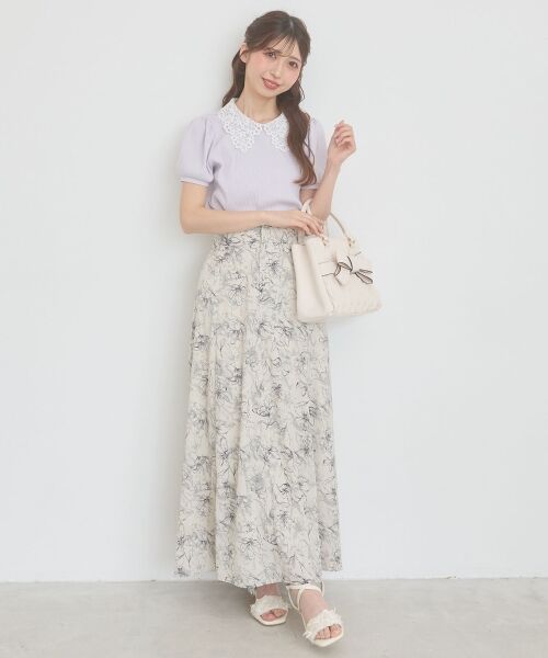 MAJESTIC LEGON / マジェスティックレゴン カットソー | ◇2WAYレース襟パフスリーブトップス | 詳細10