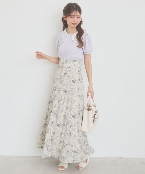 MAJESTIC LEGON / マジェスティックレゴン カットソー | ◇2WAYレース襟パフスリーブトップス | 詳細11