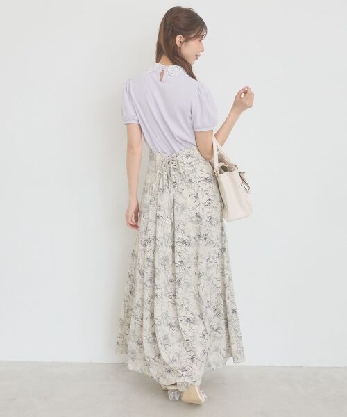 MAJESTIC LEGON / マジェスティックレゴン カットソー | ◇2WAYレース襟パフスリーブトップス | 詳細12