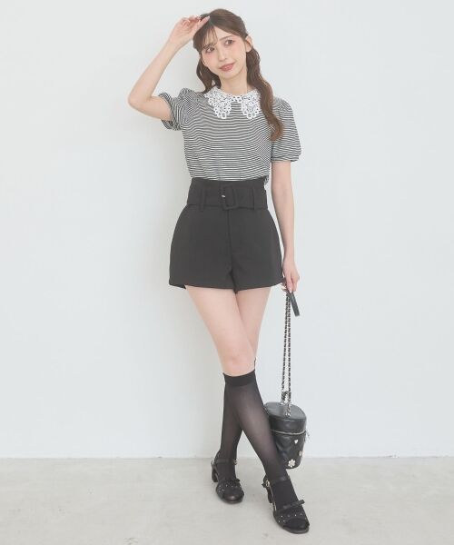 MAJESTIC LEGON / マジェスティックレゴン カットソー | ◇2WAYレース襟パフスリーブトップス | 詳細16