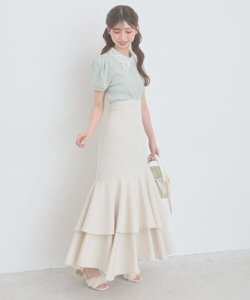 MAJESTIC LEGON / マジェスティックレゴン カットソー | ◇2WAYレース襟パフスリーブトップス | 詳細4