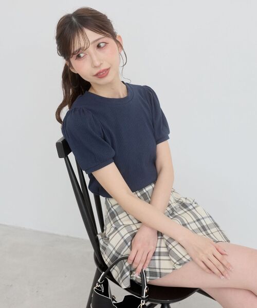 MAJESTIC LEGON / マジェスティックレゴン カットソー | ◇2WAYレース襟パフスリーブトップス | 詳細9