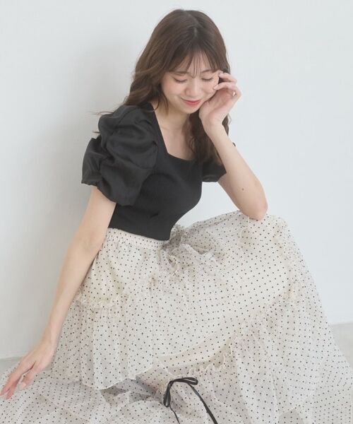 MAJESTIC LEGON / マジェスティックレゴン カットソー | シアースリーブトップス（ブラック）