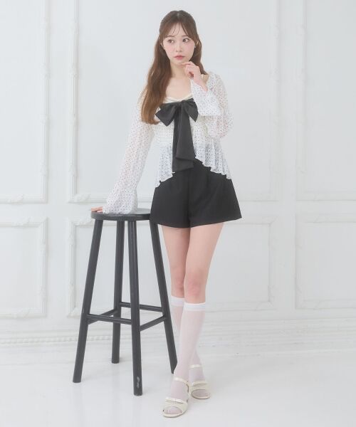 MAJESTIC LEGON / マジェスティックレゴン Tシャツ | バリエフリル襟カーディガン | 詳細11