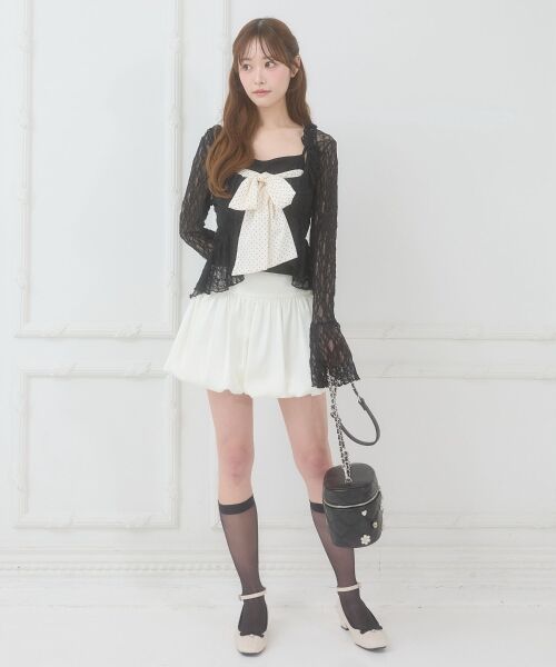 MAJESTIC LEGON / マジェスティックレゴン Tシャツ | バリエフリル襟カーディガン | 詳細15