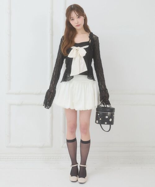 MAJESTIC LEGON / マジェスティックレゴン Tシャツ | バリエフリル襟カーディガン | 詳細16