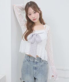 MAJESTIC LEGON / マジェスティックレゴン キャミソール・チューブトップ | ビッグリボンカップ付きキャミ