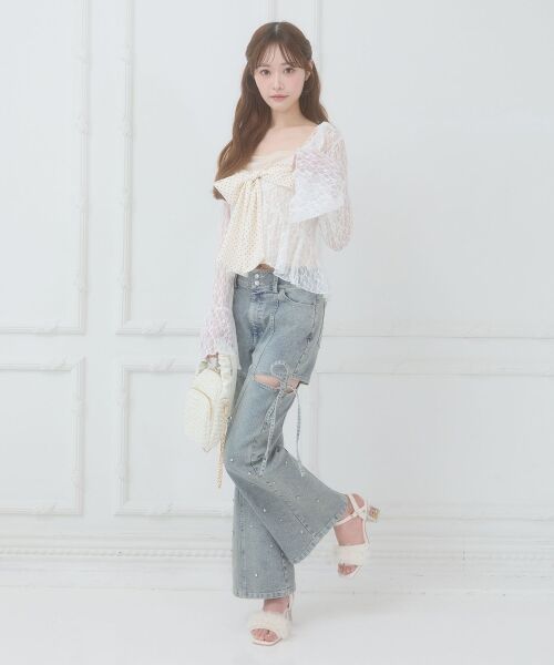 MAJESTIC LEGON / マジェスティックレゴン キャミソール・チューブトップ | ビッグリボンカップ付きキャミ | 詳細10