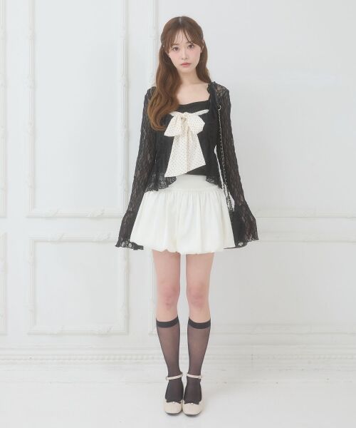 MAJESTIC LEGON / マジェスティックレゴン キャミソール・チューブトップ | ビッグリボンカップ付きキャミ | 詳細14