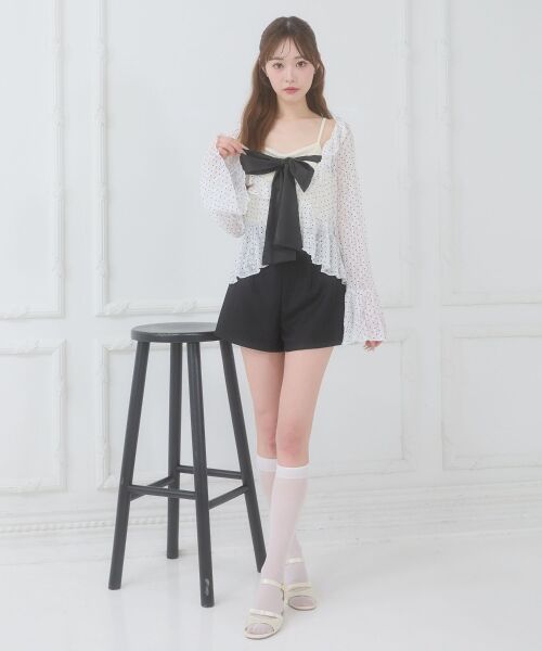 MAJESTIC LEGON / マジェスティックレゴン キャミソール・チューブトップ | ビッグリボンカップ付きキャミ | 詳細5