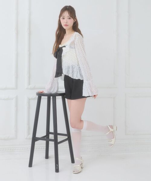 MAJESTIC LEGON / マジェスティックレゴン キャミソール・チューブトップ | ビッグリボンカップ付きキャミ | 詳細6