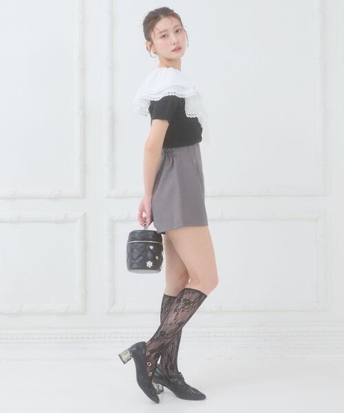 MAJESTIC LEGON / マジェスティックレゴン ショート・ハーフ・半端丈パンツ | ハイウエストショートパンツ | 詳細15