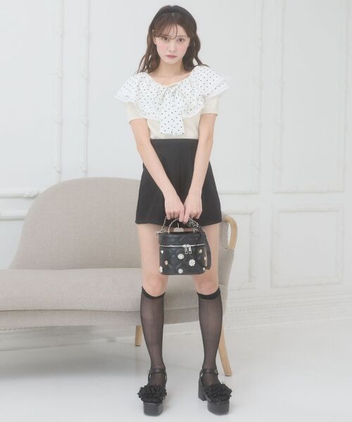 MAJESTIC LEGON / マジェスティックレゴン ショート・ハーフ・半端丈パンツ | ハイウエストショートパンツ | 詳細21