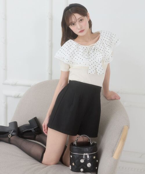 MAJESTIC LEGON / マジェスティックレゴン ショート・ハーフ・半端丈パンツ | ハイウエストショートパンツ | 詳細22